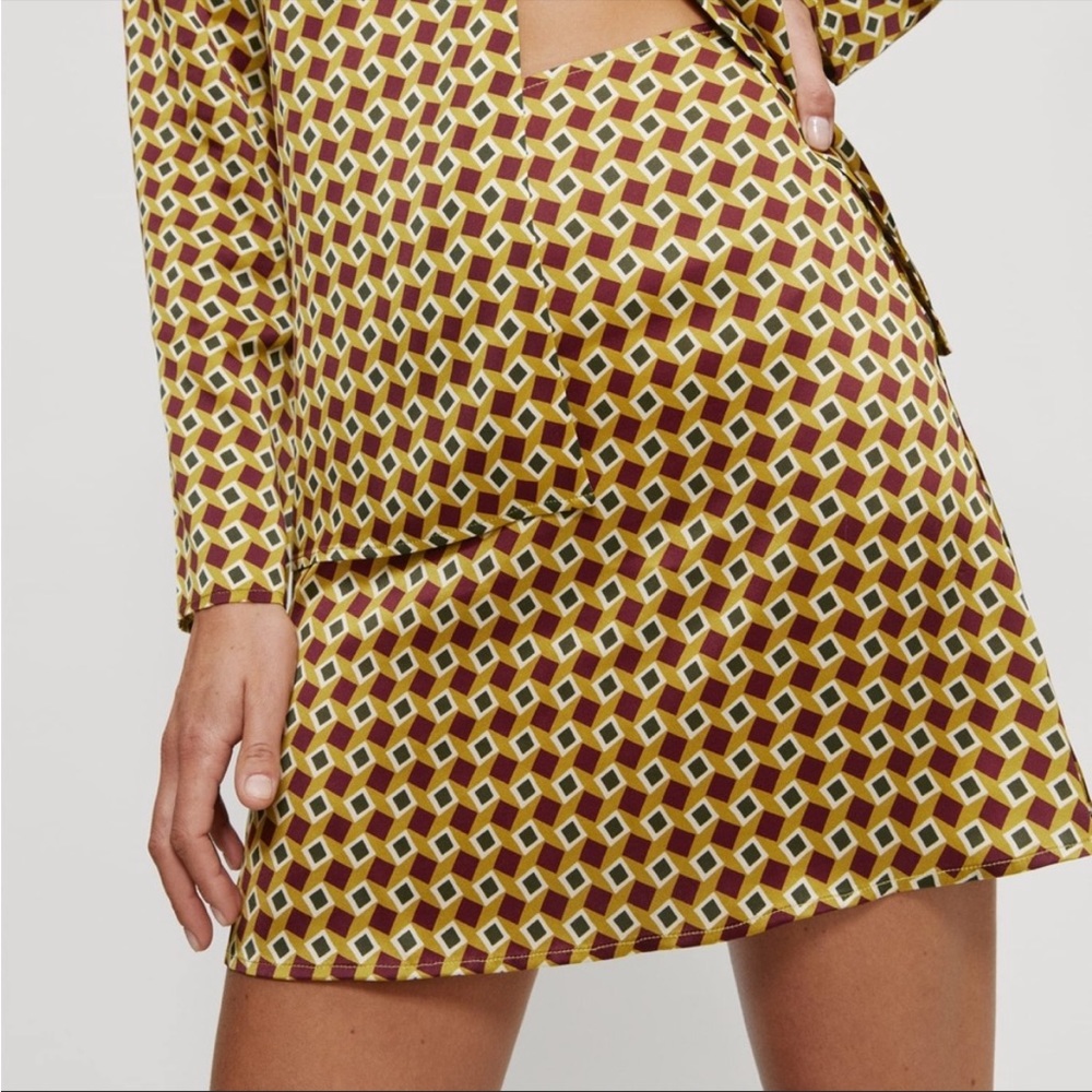 Reformation Benson silk skirt Mezzanine